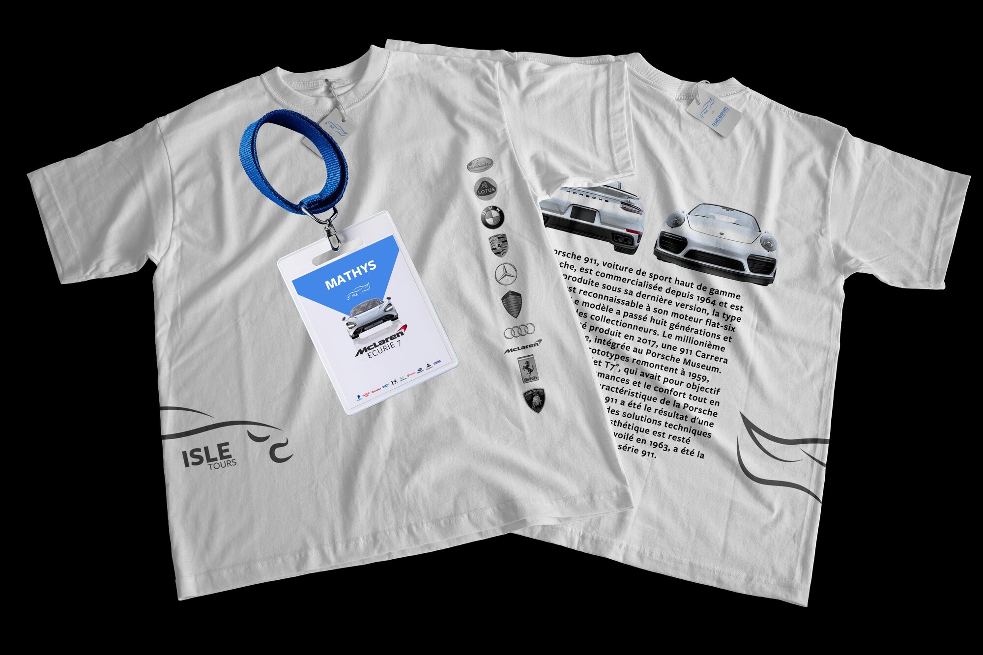 ISLE Tours — t-shirt et pass d'accès